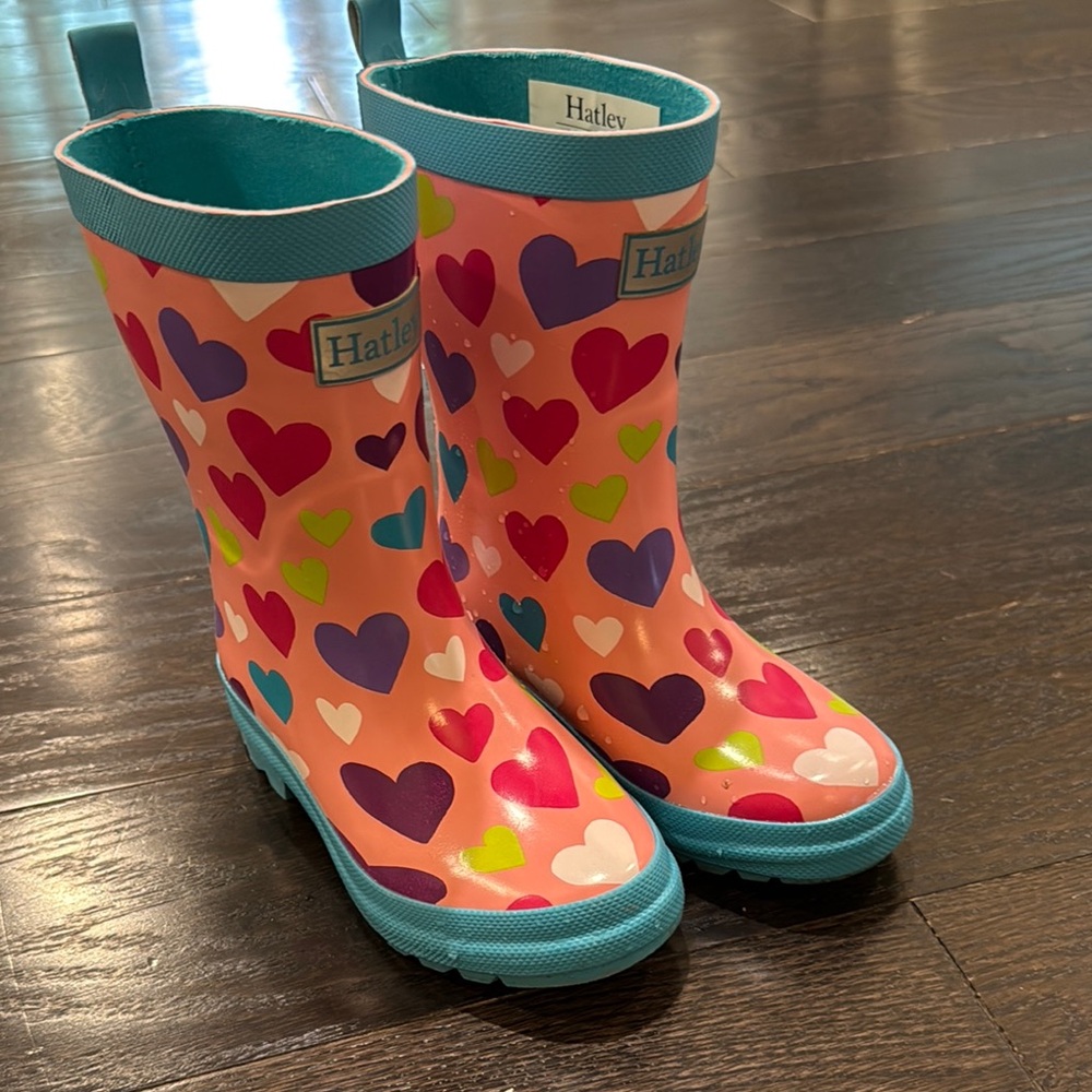 Colorful Heart Rain Boots